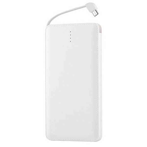 W1008 which 10,000mAh White Power Bank  Built-in Andorid Cable contact with  adaptors