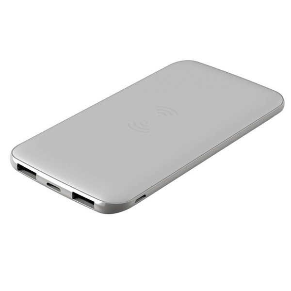WL801 which  white 8000mAh Wireless Power Bank dual USB output portable power bank