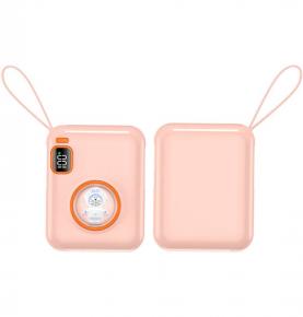 10000mAh Pink spaceman Cute Small Gift PD20W Fast Charge for iPhone and PD22.5W Fast Charge 