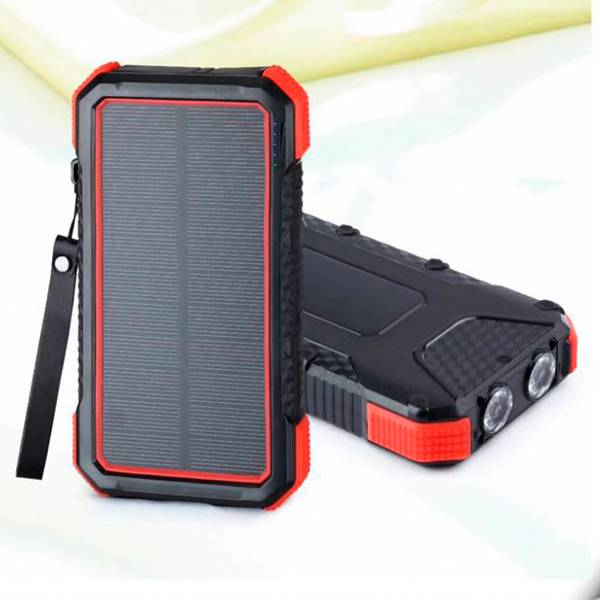 SPB2005 Solar Powerbank 4 Usb 20000mah Portable Charger With LED Lights For Cell Phone